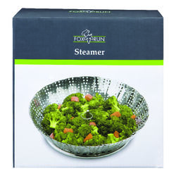 Fox Run 11 in. W X 18-7/16 in. L Silver Stainless Steel Steamer Basket