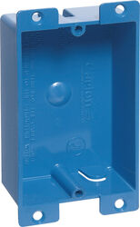 Carlon 3-5/8 in. Rectangle PVC Outlet Box Blue
