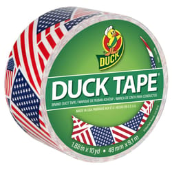 Duck 1.88 in. W X 10 yd L Multicolored U.S. Flag Duct Tape