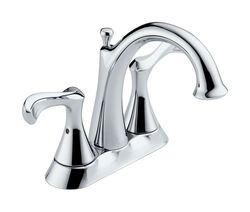 Delta Carlisle Chrome Two Handle Laundry Faucet 4 in.