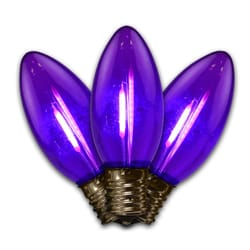 Holiday Bright Lights LED C9 Purple Replacement Christmas Light Bulbs