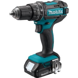 Makita 18 V 1/2 in. Brushed Cordless Compact Hammer Drill Kit (Battery & Charger)