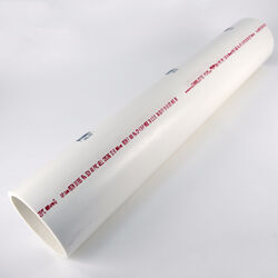 Charlotte Pipe Schedule 40 PVC Solid Pipe 4 in. D X 2 ft. L Plain End 220 psi