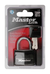 Master Lock 1-5/16 in. H X 1/2 in. W X 1-9/16 in. L Vinyl Covered Double Locking Padlock 1 pk