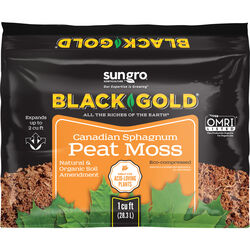 Black Gold Organic Sphagnum Peat Moss 1 ft³