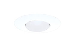 Halo Satin White 6 in. W Plastic Open Trim