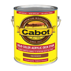 Cabot Solid 1880 Redwood Oil-Based Acrylic Deck Stain 1 gal