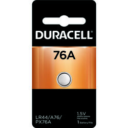 Duracell Alkaline 76A LR44 1.5 V Medical Battery PX76 1 pk