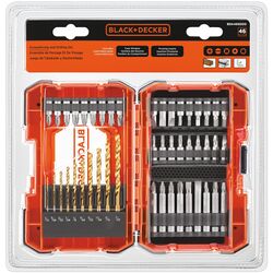 Black and Decker Multi S Drilling and Screwdriving Set Heat-Treated Steel 46 pc