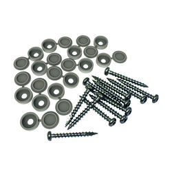 Xpanse No. 8 S X 1-1/2 in. L Square Gray Screen Panel Fastener Kit 12 pk