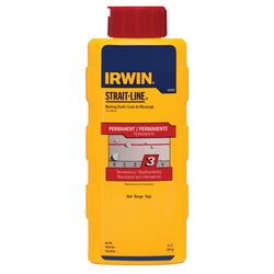 Irwin Strait-Line 8 oz Permanent Marking Chalk Red 1 pk