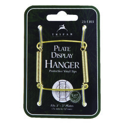 Tripar 3 in. to 5 in. Brass Plate Hanger 1 pk