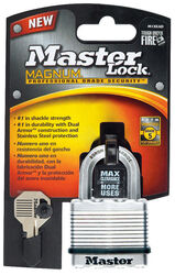 Master Lock 1-9/16 in. H X 1-3/4 in. W X 1-3/4 in. L Steel Dual Ball Bearing Locking Padlock 1