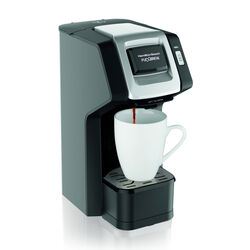 Hamilton Beach FlexBrew 10-14 oz Black/Silver Single Serve Coffee Maker