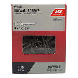 Ace No. 6 S X 1-5/8 in. L Phillips Drywall Screws 1 lb 230 pk