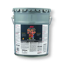 Ace Rust Stop Indoor and Outdoor Gloss Black Rust Prevention Paint 5 gal