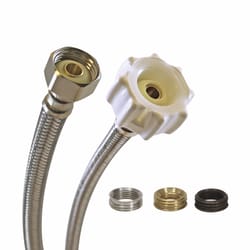 Fluidmaster Click Seal 7/8 in. D Ballcock 12 in. Braided Stainless Steel Toilet Supply Line
