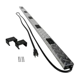 Wiremold 6 ft. L 10 outlets Power Strip Silver