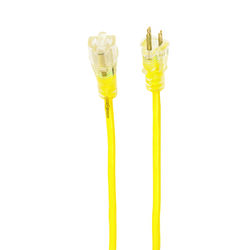 Yellow Jacket Outdoor 100 ft. L Yellow Extension Cord 14/3 SJTW