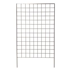 American GardenWorks 64 in. H Black Steel Garden Trellis