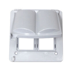 Sigma Electric Square Plastic 2 gang Universal Cover For Wet Locations