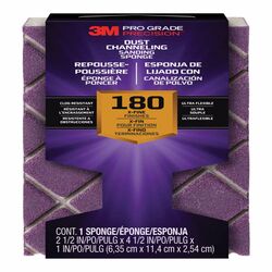 3M Pro Grade Precision 4-1/2 in. L X 2-1/2 in. W X 1 in. T 180 Grit Fine Dust Channeling Sandi