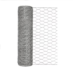 Garden Craft 18 in. H X 50 ft. L 20 Ga. Silver Poultry Netting