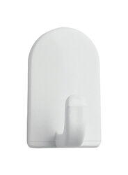 InterDesign 1 in. L White Plastic Mini Hook 1 pk