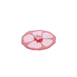 Charles Viancin 6 in. W Pink Silicone Small Hibiscus Lid