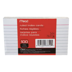 Mead 5 in. W X 3 in. L Ruled Index Cards 100 ct
