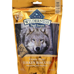 Blue Buffalo Blue Wilderness Turkey Biscuits Grain Free Treats For Dog 10 oz 1 pk