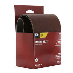 Ace 36 in. L X 4 in. W Aluminum Oxide Sanding Belt 120 Grit Fine 2 pc