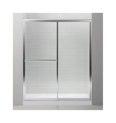 Sterling Prevail 70.3 in. H X 48 in. W Silver Silver Framed Shower Door