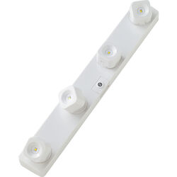 Light it! 12.5 in. L White Battery Powered Strip Light 85 lm