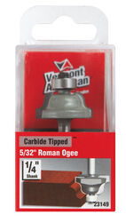 Vermont American 1-1/8 in. D X 5/32 in. R X 2-1/8 in. L Carbide Tipped Roman Ogee Router Bit