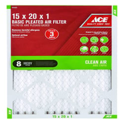 Ace 15 in. W X 20 in. H X 1 in. D Cotton 8 MERV Pleated Air Filter