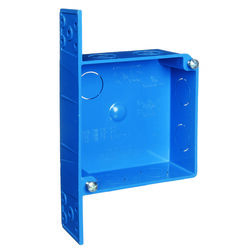 Carlon 4 in. Square PVC Outlet Box Blue