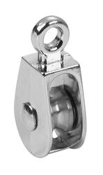 Campbell Chain 1 in. D Nickel Copper Ridge Eye Single Eye Pulley