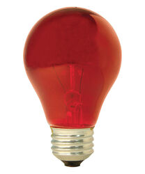 GE 25 W A19 A-Line Incandescent Bulb E26 (Medium) Red 1 pk