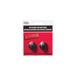 TOPS Plastic Replacement Appliance Knobs Black