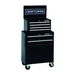 Craftsman 26.5 in. 6 drawer Steel Rolling Tool Cabinet 44.25 in. H X 14 in. D