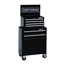 Craftsman 26.5 in. 6 drawer Steel Rolling Tool Cabinet 44.25 in. H X 14 in. D