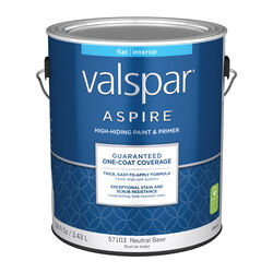 Valspar Aspire Flat Tintable Neutral Base Paint and Primer Interior 1 gal