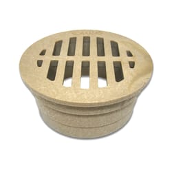 NDS 3 in. Sand Round Polyolefin Drain Grate