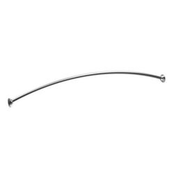 Moen Adjustable Curved Shower Rod 72 in. L Chrome