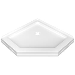 Delta 5 in. H X 38-5/16 in. W X 38-5/16 in. L White Shower Base