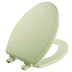 Mayfair Slow Close Elongated Bone Molded Wood Toilet Seat