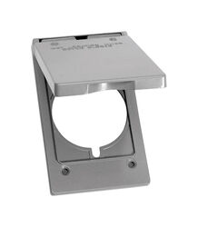 Sigma Electric Rectangle Metal 1 gang 30/50 Amp Receptacle Cover For Wet Locations