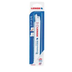 Lenox 6 in. Bi-Metal Reciprocating Saw Blade 6 TPI 1 pk