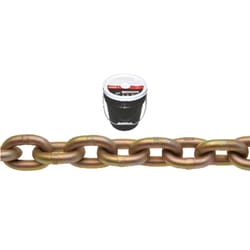 Campbell Chain 3/8 in. Oval Link Carbon Steel Transport Chain 3/8 in. D X 75 ft. L
